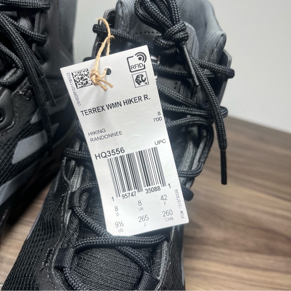 Adidas Terrex Mid Rain Ready Hiking Shoes Sz9.5 Black HQ3556 - Picture 6 of 10